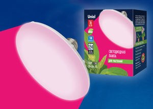 LED-U150-16W/SPSB/E27/FR PLP30WH Лампа светодиодная для растений. (уп.30шт.) UNIEL LED-U150-16W/SPSB/E27/FR PLP30WH - фото 614960