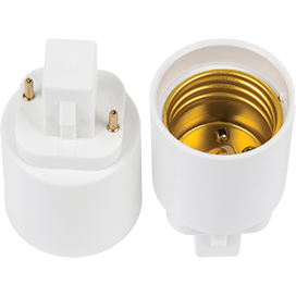 G24D7WEAY Ecola base Переходник с цоколя G24d на E27 белый (уп.12шт.) G24D7WEAY - фото 615151