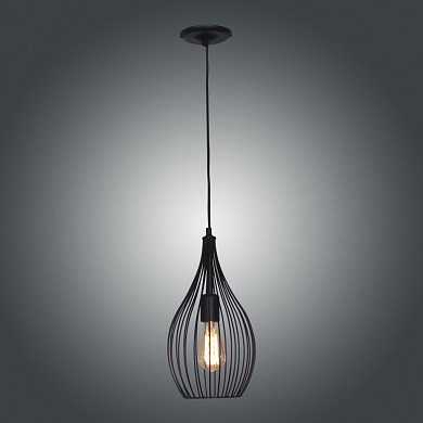 Сохо 211 Подвес черный Е27 1x60W Е27 d200 h870 (Росток) 988029146 - фото 615208