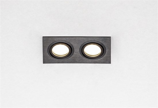 CAST 80 BRUSHED BLACK MR16 черный, Cветильник встраиваемый (уп.50шт.) Max Light CAST 80 BRUSHED BLACK - фото 615228