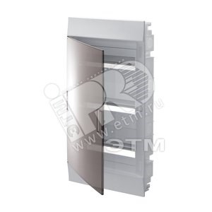 1SLM004101A2207 Mistral41 Бокс встраиваемый ЩРВ-П 36М (3 ряда) прозрачная дверь IP41 с клеммами ABB 1SLM004101A2207 - фото 615238