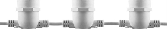 29886 CL50-13 230V 20 E27 белый, шаг 50cm, IP 65, 13м (3м сетевой шнур) Гирлянда белт-лайт (уп.5шт.) FERON (Китай) 29886 - фото 615288