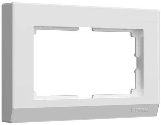 W0081801 Stark Рамка для двойной розетки, белая (уп.10шт.) Werkel™ a050905-1 - фото 615666