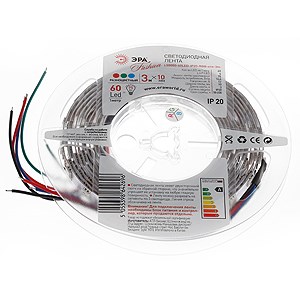 642696 LS 5050-60LED-IP20-RGB-eco-3m  Лента светодиодная (уп.3м) ЭРА 642696 - фото 615844