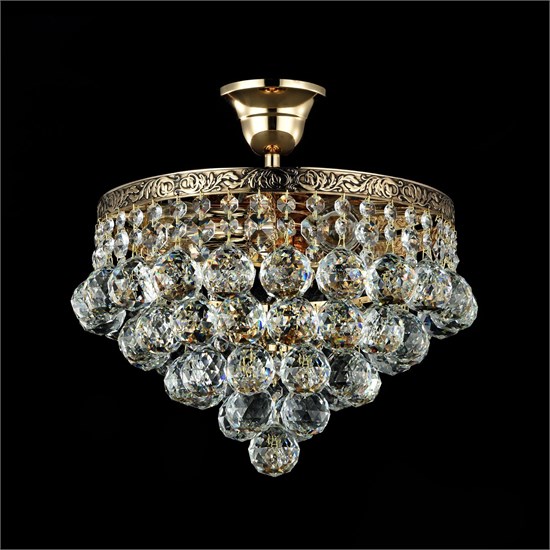 DIA783-CL-04-G Коллекция Diamant crystal серия Gala Люстра 4xE27 60W золото антик Maytoni Elegant DIA783-CL-04-G - фото 615987
