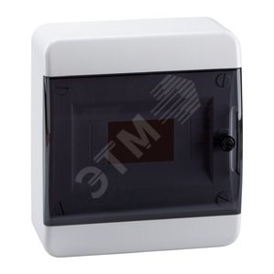 117915 P-BNK-2-08-IP41 OptiBox Бокс ЩРН-П-8 модулей навесной пластик с дымчатой прозр. дверцей IP40 КЭАЗ (Россия) 117915 - фото 616006