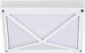 Ecola GX53 LED B4157S светильник накладной IP65 матовый Прямоугольник/Пирамида алюмин. 2*GX53 Белый  FW53PSECS - фото 616021