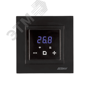 140F1069R Терморегулятор ДЕВИ Classy c Wi-Fi черный, IP 21, размеры 84x84x50мм, диапазон регулирования температуры 5...40 °С ДЕВИ (Китай) 140F1069R - фото 616328