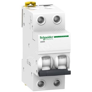 A9K24201 Acti 9 Выключатель автоматический 2п 1А C iK60N (уп.1/24шт.) Schneider Electric A9K24201 - фото 616335
