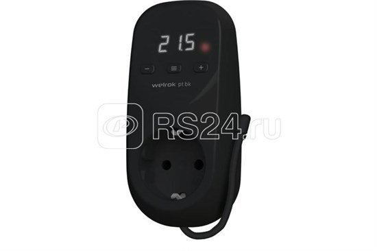 Welrok pt bk Терморегулятор в розетку, цифровой, черный Welrok (Россия) Welrok pt bk - фото 616356