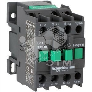 LC1E2510M5 Контактор E 25А катушка управления 220В АС3 50Гц 1НО (уп.36шт.) Schneider Electric LC1E2510M5 - фото 616391