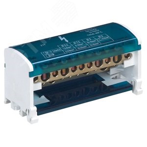 39685 LD505-415 Шина на DIN-рейку в корпусе (кросс-модуль) 3L+PEN 4х15 (уп.50шт.) Stekker (Китай) 39685 - фото 616440