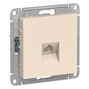 ATN000281 AtlasDesign Механизм розетки телефонной RJ11, бежевый (уп.10шт.) Systeme Electric (Россия) ATN000281 - фото 616449