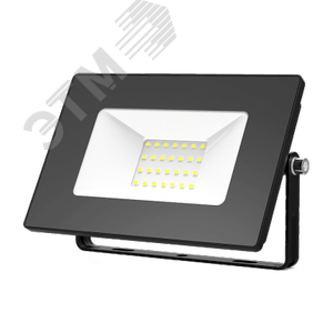 613100230 Elementary Прожектор светодиодный ДО-30w IP65 6500K черный Gauss (Китай) 613100230 - фото 616476
