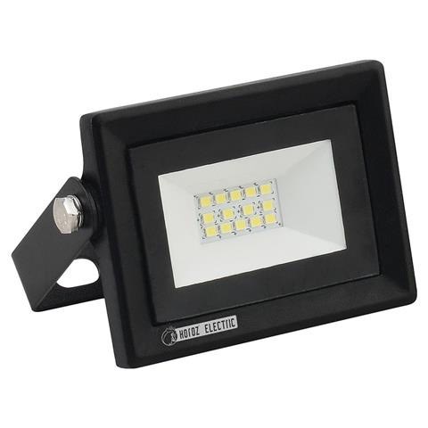 HRZ00002585 068-008-0010 Светодиодный прожектор 10W 6400K 220-240V, черный (уп.60шт.) HOROZ ELECTRIC HRZ00002585 - фото 616514
