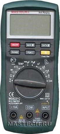MS8221C - Цифровой мультиметр Mastech MS8221C - фото 616578