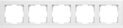 WL04-Frame-05-white Stark Рамка на 5 постов белая (уп.5шт.) Werkel™ a030811 - фото 616662