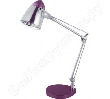 KD-036 серебро+фиолетовый  (230V 11W E14) Camelion  светильник настольн. 691087 - фото 616668