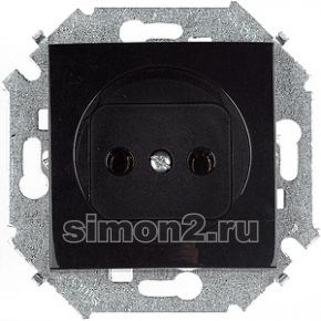 1591431-032 S15 Розетка 2P, 16А, 250В, винтовой зажим, чёрный (уп.20шт.) Simon Electric 1591431-032 - фото 616727