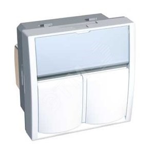ALB44325N ALTIRA Розетка компьютерная 2XRJ45 Cat.5e неэкранированная (уп.10шт.) Schneider Electric ALB44325N - фото 616787