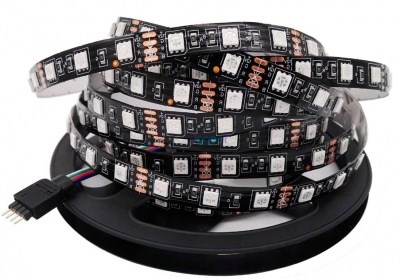 2000782263882 RGB с черной подложкой 5050 12V 14.4W 60led Лента светодиодная, катушка 5м.Giant4  2000782263882 - фото 616865