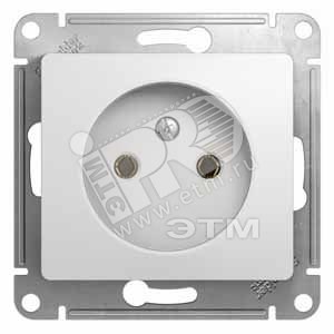 GSL000141 Glossa Механизм розетки 1 гнездо без заземления, белый (уп.20шт.) Systeme Electric (Россия) GSL000141 - фото 616968
