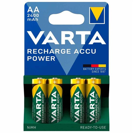 56756.101.404 Аккумулятор Power Ready2Use R6 2400mAh Ni-MH AA BL4, блистер 4шт. (уп.40/200шт.) Varta 56756.101.404 - фото 617085