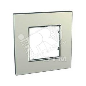 MGU6.702.57 РАМКА QUADRO 1 МЕСТО ТИТАН (уп.5шт.) UNICA MGU6.702.57 - фото 617086