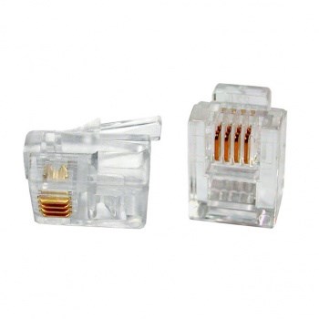 FD 05-1012/FD 6033 Джек-штекер телефонный RJ-12 6р-4с (уп.100шт.) REXANT FD 05-1012 - фото 617164