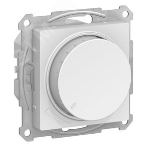 ATN000123 AtlasDesign Механизм Светорегулятора (диммер) поворотно-нажимной 400W, белый Schneider Electric ATN000123 - фото 617330