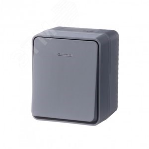 ATN544013 AtlasDesign Profi54 Одноклавишный выключатель (сх.1) с подсветкой IP54, антрацит Schneider Electric ATN544013 - фото 617401