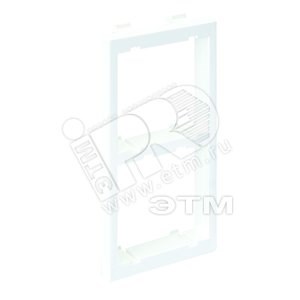 S62-9 Вертикальный адаптер на 2 модуля K45 45х45мм, CIMA-модуль 52x108 мм, белый 692522 - фото 617571