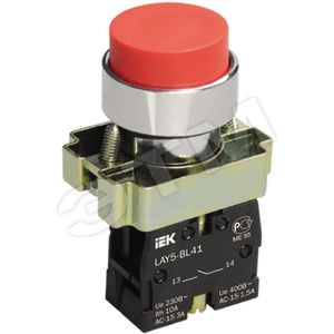 BBT71-BL-K05 LAY5-BL51 без подсветки желтая 1з Кнопка управления (уп.20шт.) IEK® BBT71-BL-K05 - фото 617647