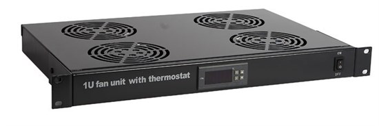 TRFA-MICR-4F-RAL9004 Модуль вентиляторный 19", 1U, глубиной 290мм, 4 вентилятора, черный Hyperline TRFA-MICR-4F-RAL9004 - фото 617685