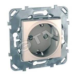 MGU5.036.25ZD Unica Розетка с заземлением (винт. зажим) бежевая (уп.10шт.) Schneider Electric MGU5.036.25ZD - фото 617695