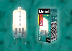 JCD-CL-X60/G9 XENON Лампа галогенная (уп.100/1000шт.) UNIEL JCD-CL-X60/G9 - фото 617696