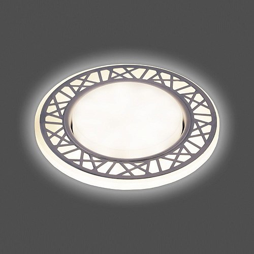 32939 CD9912 с драйвером в комплекте 20LED*2835 SMD 4000K, 15W GX53, без лампы, белый Светильник встраиваемый (уп.10/50шт.) FERON (Китай) 32939 - фото 617820