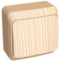 BA 10-001D ЭТЮД Одноклавишный выключатель (сх.1), сосна (уп.25шт.) Schneider Electric BA10-001D - фото 617881