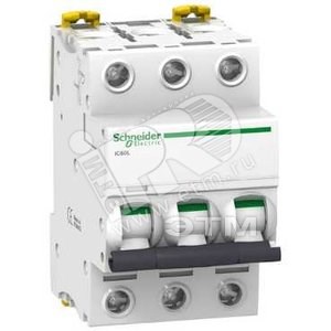 A9F79316 Acti 9 Выключатель автоматический 3п 16А С iC60N 6кА (уп.4шт.) Schneider Electric A9F79316 - фото 617902