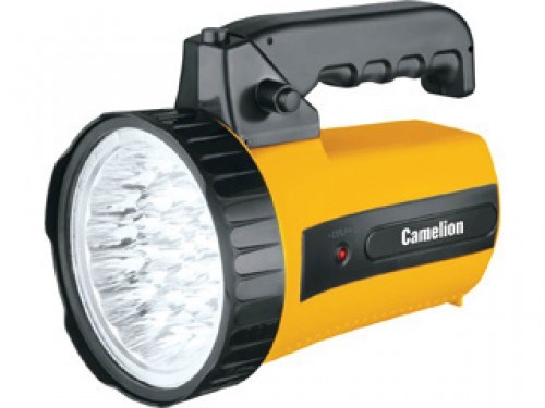 LED29315 Фонарь аккумуляторный 220В, желтый, 35 LED, 6В 4А-ч (уп.8/256шт.) Camelion LED29315 - фото 617926
