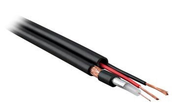 COAX-F5981BV-275 кабель комбинированный для видеонаблюдения RG59 жила 20AWG+2*0.75, PVC Hyperline COAX-F5981BV-275 - фото 617997