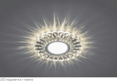 28844 CD901 с драйвером в комплекте 15LED*2835 SMD 4000K, MR16 50W G5.3, белый, хром Светильник встраиваемый (уп.10/50шт.) FERON (Китай) 28844 - фото 618101