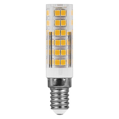 25899 LB-433, JCD (капсульная), 7W 175-265V E14 4000К, рассеиватель прозрачный 580Lm Лампа светодиодная FERON 25899 - фото 618113