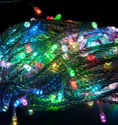 26784 CL08 Гирлянда линейная, 600LED мульти, 21W, 59,9м + 5м шнур, IP65 (уп.4шт.) FERON 26784 - фото 618194