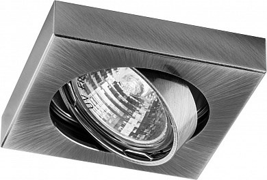 17948 DL163 MR16 50W G5.3 "квадрат" поворотный, хром Светильник ВЫВЕДЕН ИЗ АССОРТИМЕНТА 17948 - фото 618240