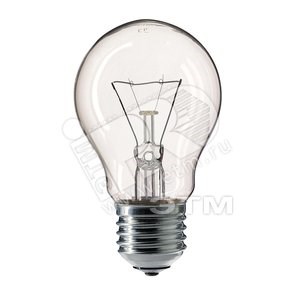 926000005585 PHILIPS Pila 75W E27 230V A55 CL Лампа накаливания свеча прозрачная (уп.100шт.) PHILIPS (Беларусь) 926000005585 - фото 618311