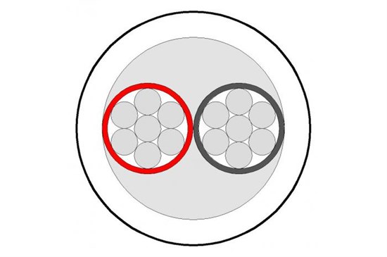 KAB 2/100 Cлаботочный кабель для систем сигнализации, 2*0,22 кв.мм, луженая медь, 100 м в бухте ALARMICO  KAB 2/100 - фото 618436
