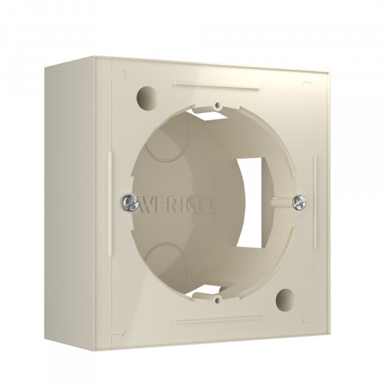 W8000003 слоновая кость Коробка для накладного монтажа (уп.100шт.) Werkel™ a053526-1 - фото 618438