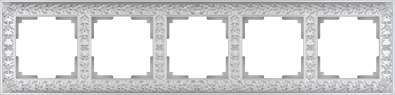 WL07-Frame-05 Antic Рамка на 5 постов, жемчужная (уп.5шт.) Werkel™ ВЫВЕДЕНА ИЗ АССОРТИМЕНТА a031786-1 - фото 618474