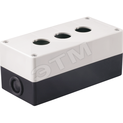 BKP10-3-K01 КП103 Корпус для кнопок 3 места белый (уп.10шт.) IEK® BKP10-3-K01 - фото 618558
